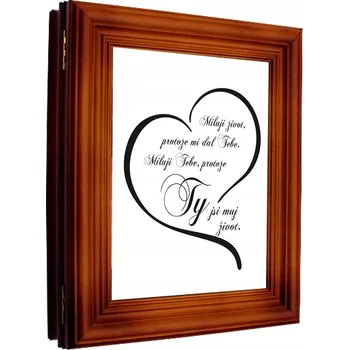 Železářství Skříňka na klíče Cer-Plast 30x24 cm hnědá