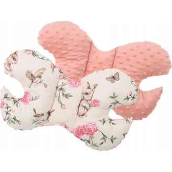 Polštář POLŠTÁŘ MOTÝLEK DO KOČÁRKU CESTOVNÍ ANTYSHOCK MINKY BABYMAM