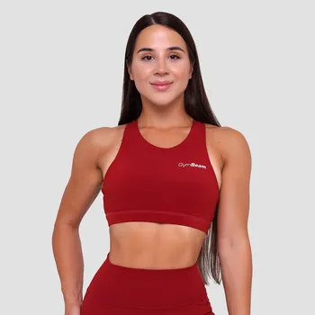 Podprsenka GymBeam Sportovní podprsenka Ignite Dark Red XL