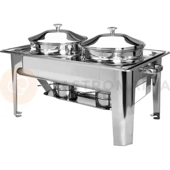 Gymnastický kůň Chafing s dvěmi nádobami 2x4,5 l | YATO, YG-04125