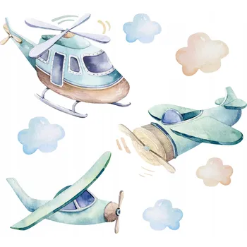 Obraz Nálepky na zeď Drukant letadla pro děti S