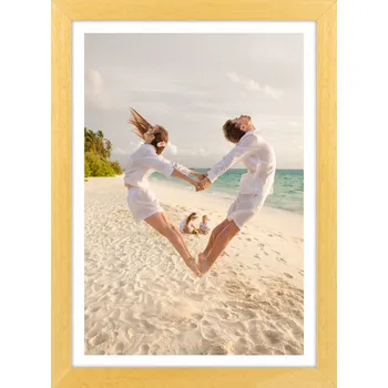 Fotorámeček Rámeček na fotografie 13x18 Rámečky B6 dřevěný hnědý