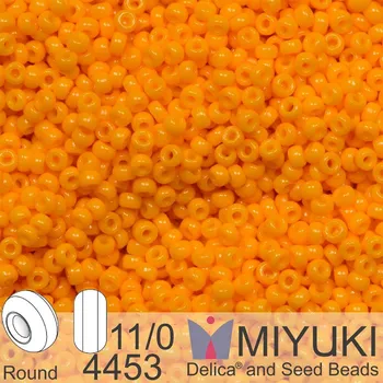 Korálek Korálky Miyuki Round 11/0. Barva 4453 Duracoat Dyed Opaque Light Squash. Balení 5g