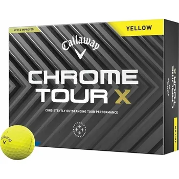 Golfový míček Callaway Chrome Tour X Yellow Basic 12 Golfové míčky