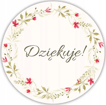 samolepka Samolepky na svíčky s poděkováním ozdobné samolepky 20 KUSŮ