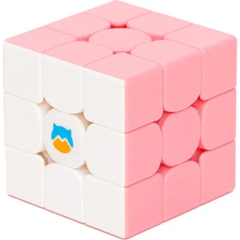 Hlavolam Kostka 3x3x3 MonsterGo Cloud V3 Růžovo-bílá