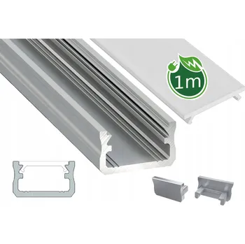 LED páska Hliníkový LED profil pro pásky Worthy-A + Kryt 1m