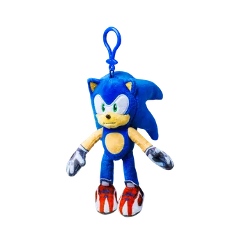 P.M.I. Sonic Prime - Plyšový přívěsek 15cm - Sonic čevené boty