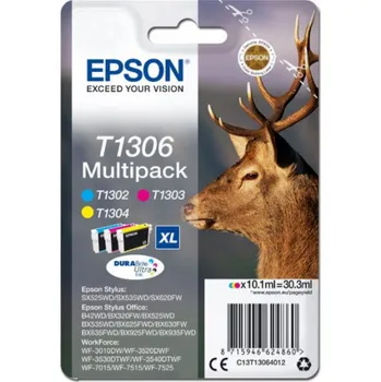 Počítač Sada inkoustů Epson T1306 CMY (T1302+T1303+T1304) (C13T13064012)
