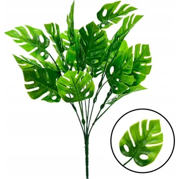 umělá květina MONSTERA KYTICE LISTŮ MONSTERY VĚTVIČKY VELKÁ