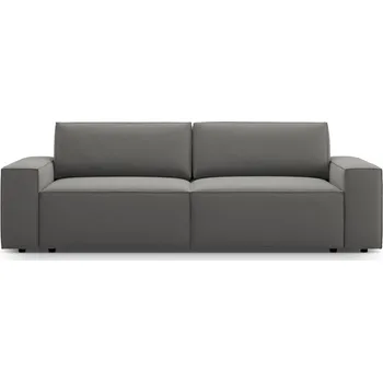 Pohovka Světle šedá sametová rozkládací/s úložným prostorem pohovka 247 cm Jodie – Micadoni ID_1722392