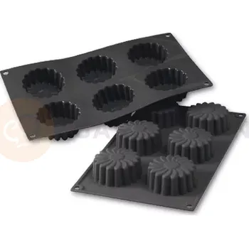 Kuchyňská sůl Silikonová forma na monoporce, 6 otvorů 70x28 mm - 30SF056 | MARTELLATO, Marguerite