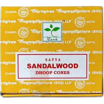 Vonná tyčinka Satya Sandalwood vonné kužely s vůní santalového dřeva