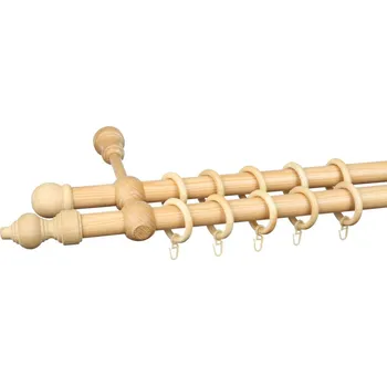 Příslušenství pro garnýž Garnýžový set dvojitý, délka: 2 m, ø 28 mm, buk