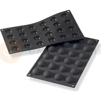 Kuchyňská sůl Silikonová forma pro monoporce, 24 otvorů 30x15 mm - 30SF006 | MARTELLATO, Sphere
