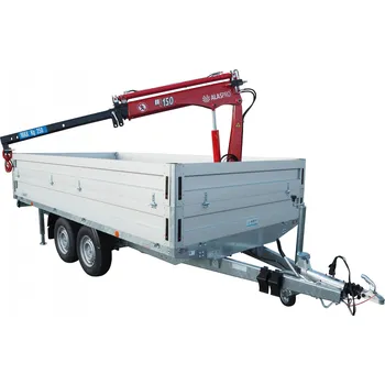 Přívěs k motorovému vozidlu Dvouosý nákladní přívěs s hydraulickou rukou ADN 3000kg 4170x2000mm