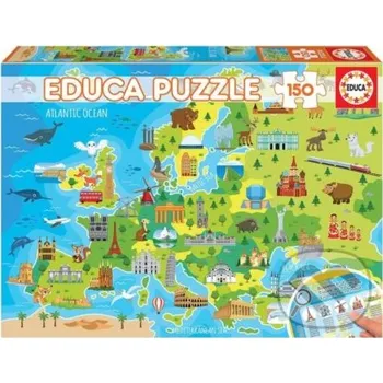 Puzzle Mapa Evropy - Educa Educa