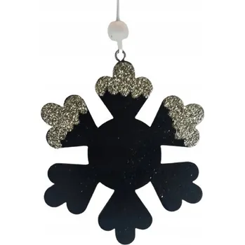 Vánoční dekorace Eko OZDOBA VLOČKY SMÍCHU 8,8×8,8cm 2KS