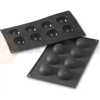 Kuchyňská sůl Silikonová forma pro monoporce, 8 otvorů 50x25 mm - 30SF004 | MARTELLATO, Sphere