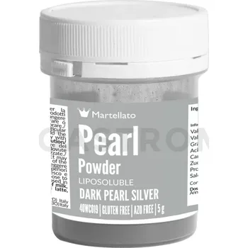 Výroba svíčky Práškové barvivo 5 g - perleťově tmavě stříbrné | MARTELLATO, Pearl powder