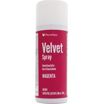 Potravinářské barvivo Semiš ve spreji 400 ml - magenta | MARTELLATO, Velvet spray