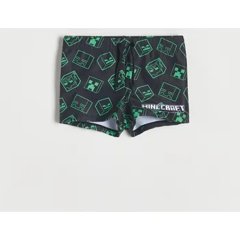 Chlapecké spodní prádlo Reserved - Koupací šortky Minecraft - černý - 782DF-99X - 782DF-99X-U86