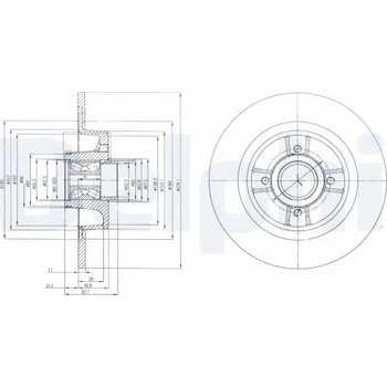 Brzdový kotouč Brzdový kotouč DELPHI BG9029RSC