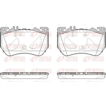 Brzdová destička Sada brzdových destiček, kotoučová brzda REMSA 1971.00