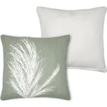 STOF Dekorační polštář CORALIA, 40 x 40 cm, zelený