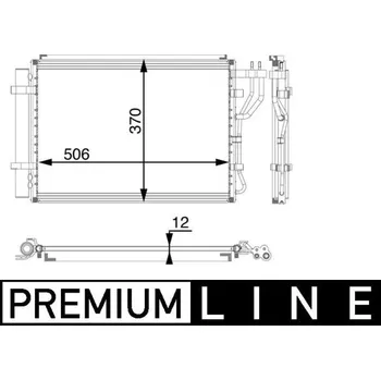 Výparník klimatizace Kondenzátor, klimatizace MAHLE AC 58 000P
