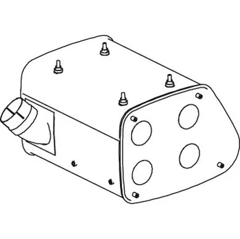 Střední-/zadní tlumič výfuku DINEX 49374