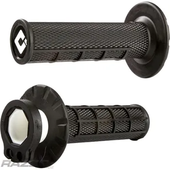 grip Gripy na moto ODI MX V2 Lock-On Grips Half Waffle Black 2t / 4t