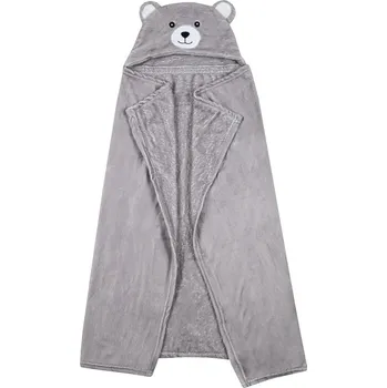 deka STOF Deka s kapucí LEO, 100 x 75 cm, šedá