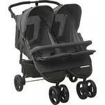 vidaXL Dvojitý kočárek ocel [10242] Barva: antracitová