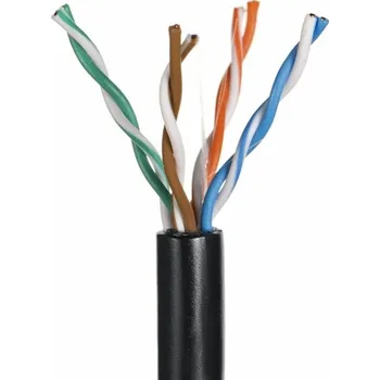 Síťový kabel Q-LANTEC KIU5OUTS305Q síťový kabel 305 m Cat5e U/UTP (UTP) černý