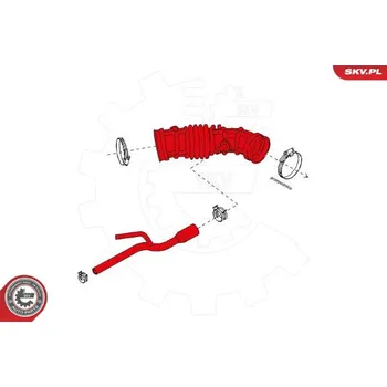 Vzduchový filtr Sací hadice, vzduchový filtr ESEN SKV 24SKV499