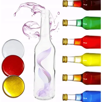 Láhev Láhev 330 ml na džus, likéry sirup, sirupy, fi28 1 Ks víčka
