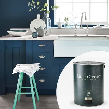 Lak na dřevo Little Greene Barva na dřevo na kuchyňskou linku - Matná 5L - Intelligent Eggshell Vyberte odstín:: Indian Sand (54)