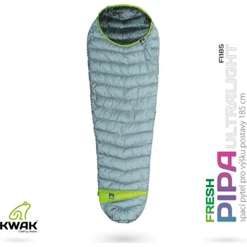 Spacák KWAK Spací pytel Ultralight Fresh Pipa FI185, černá, levý zip