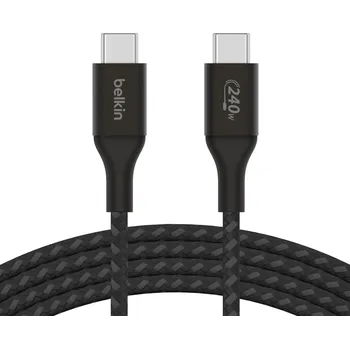 Datový kabel Belkin BOOST CHARGE™ USB-C na USB-C kabel 240W, 1m, černý - odolný