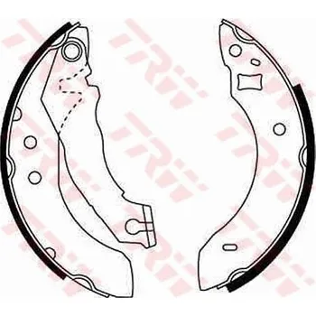 Brzdová čelist Sada brzdových čelistí TRW GS6151