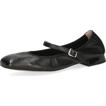 Dámská obuv Dámské kožené baleríny 9-22100-44-003 Caprice černá Barva: black deer, Velikost: 41