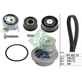 Vodní pumpa + sada ozubeného řemene Schaeffler INA 530 0078 30