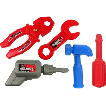 Hra na obchod LEAN Toys Dílna s nářadím pro nejmenší