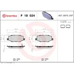Sada brzdových destiček, kotoučová brzda BREMBO P 18 024