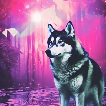 Plakát Plakát Vlčí Duch bez rámu 30 x 30 cm