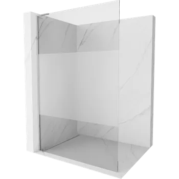 Mexen Kioto L sprchová stěna Walk-in 90 x 200 cm, transparentní/matná, chrom - 800-090-103-01-35 Sprchové stěny