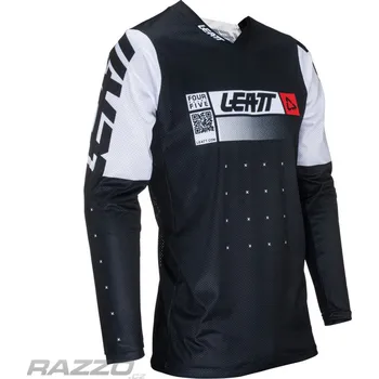cyklistický dres Pánský MX dres LEATT Moto 4.5 Lite Jersey Black 2024 XL