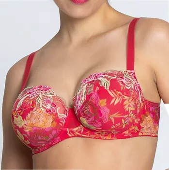 Podprsenka Lise Charmel - Foret rubis podprsenka vyšší 3/4 nevyztužená santal rouge 70F BCJ3017