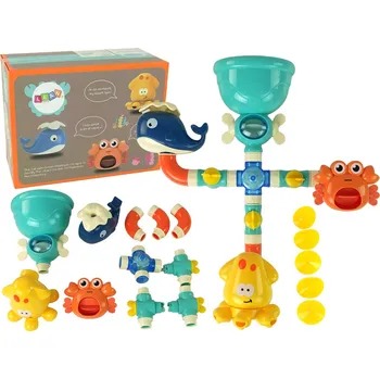 Hračka pro nejmenší LEAN Toys Hračka do koupele s vodotryskem Mořské zvířátka